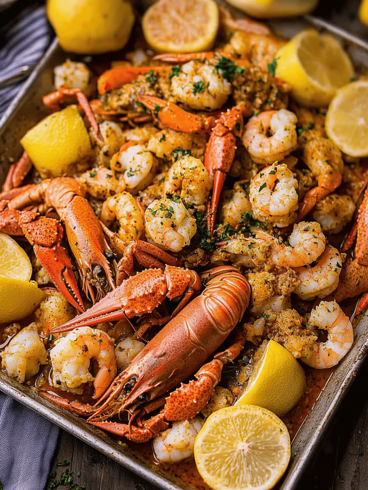 Cajun Seafood Boil with Garlic Butter Sauce