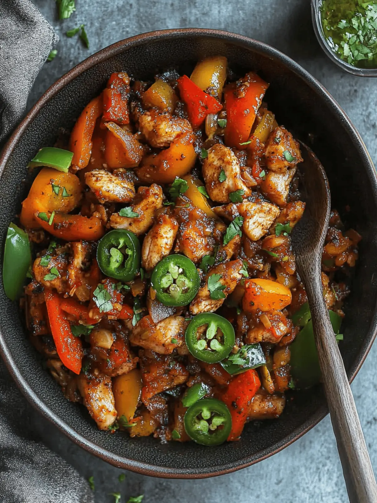 Jalapeno Chicken with Bell Peppers
