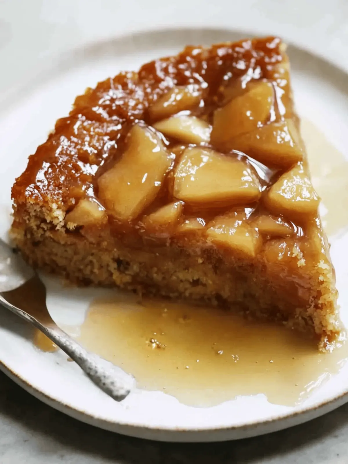 Caramel Apple Upside Down Honey Cake