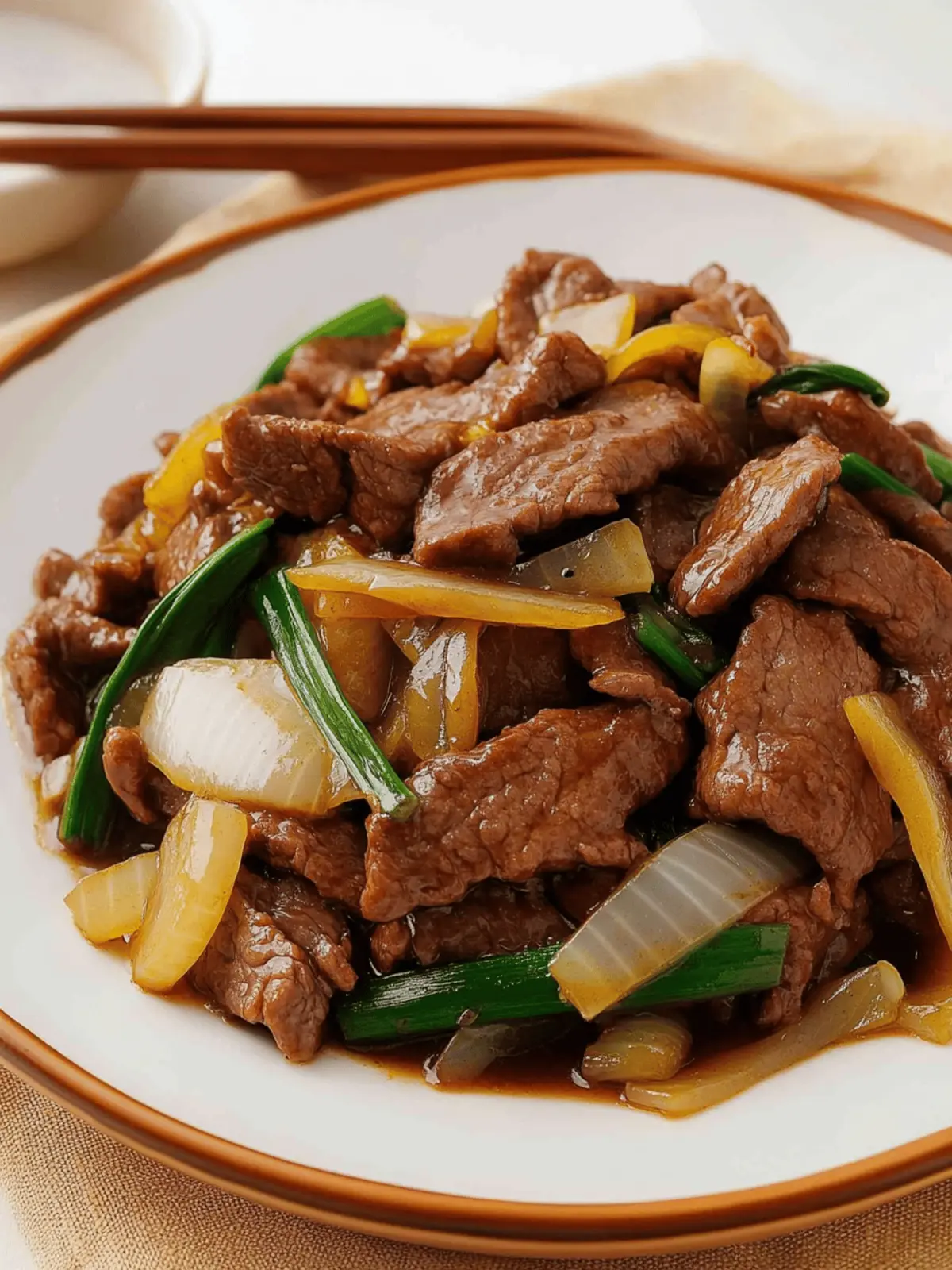Beef and Onion Stir Fry