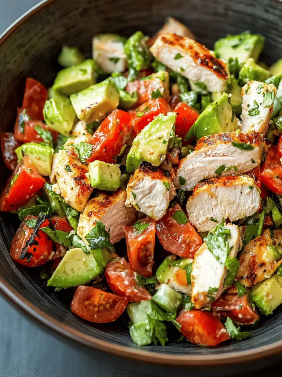 Healthy Avocado Chicken Salad