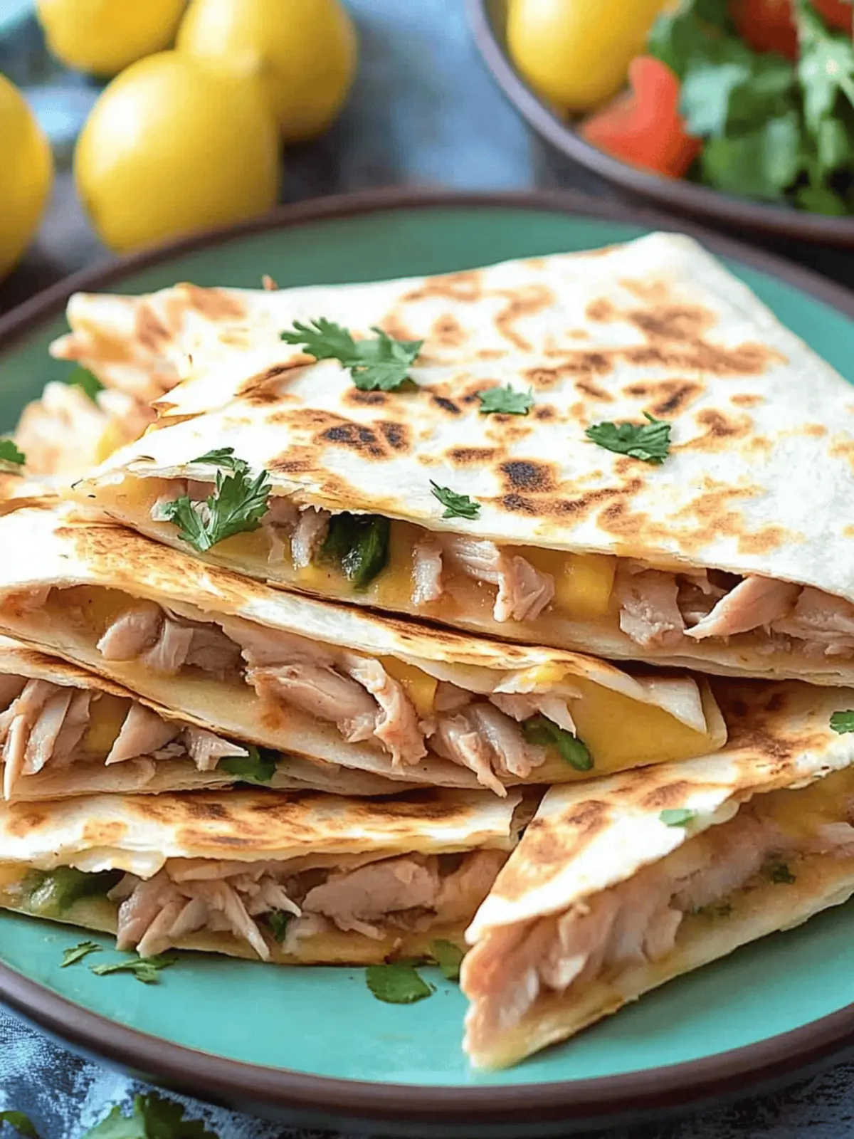 Tuna Quesadilla