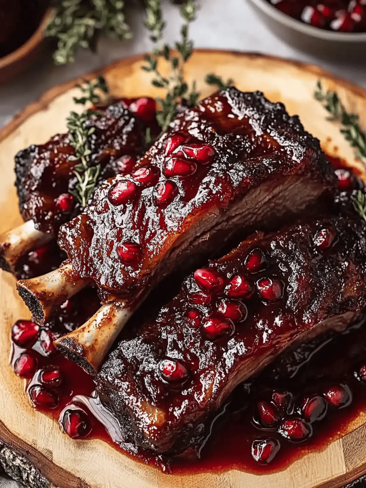 Pomegranate Braised Short Ribs