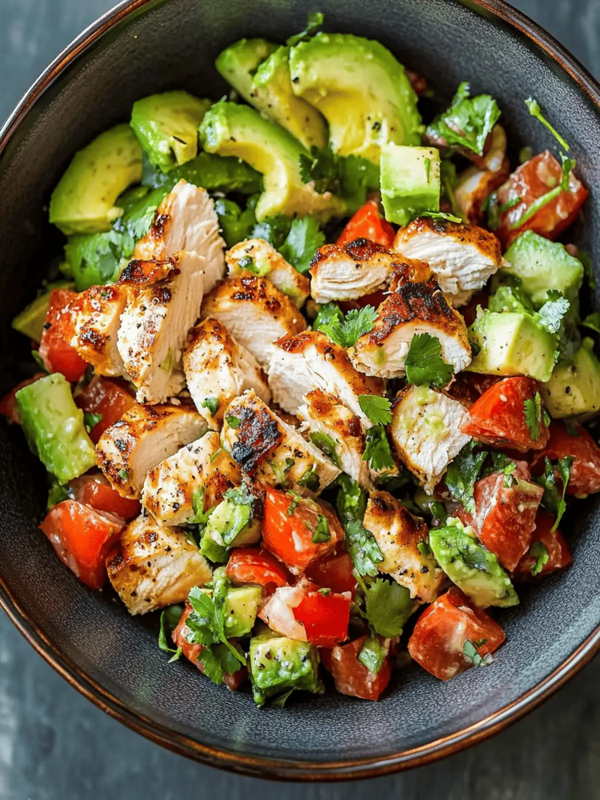 Healthy Avocado Chicken Salad