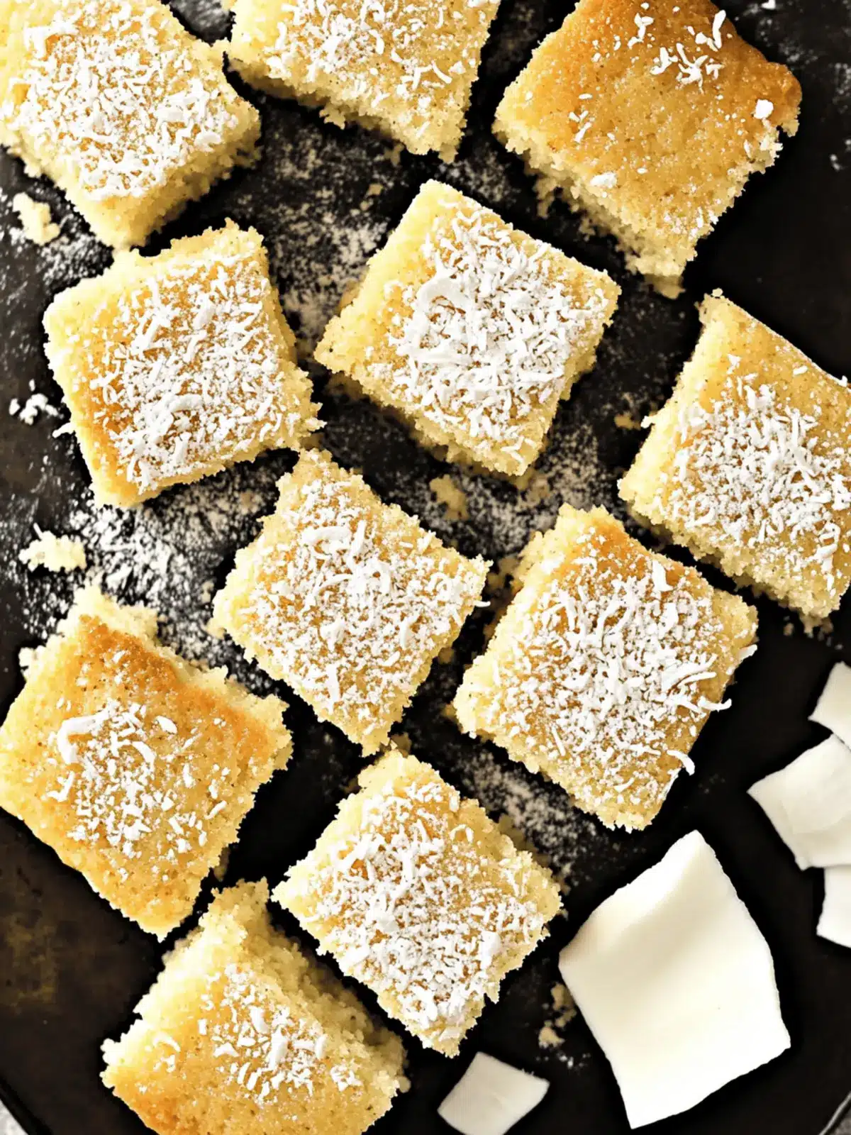 Coconut Milk Snack Cake