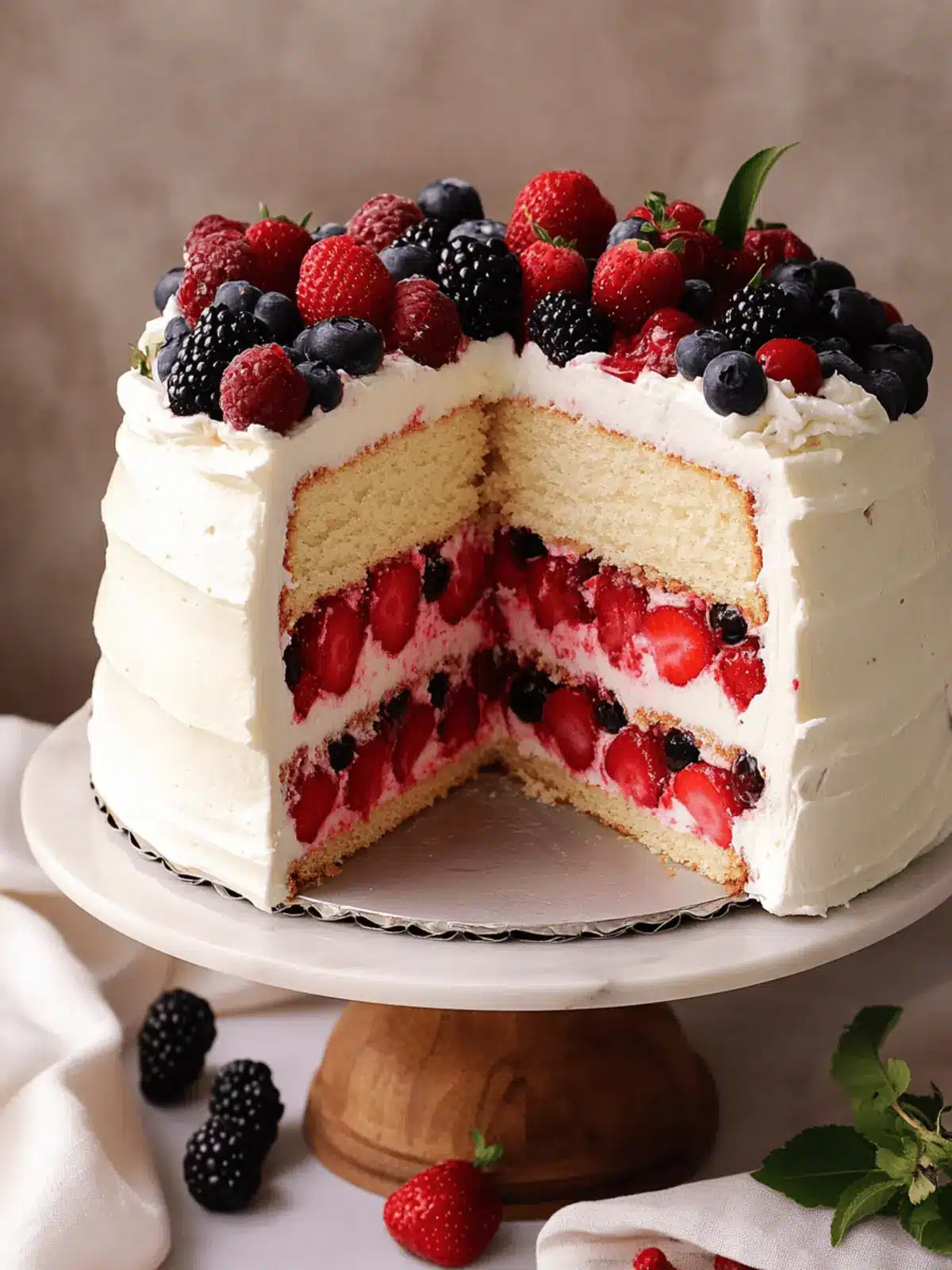 Berry Chantilly Cake