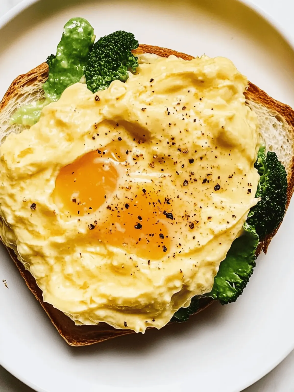 Creamy, Custardy Folded Eggs