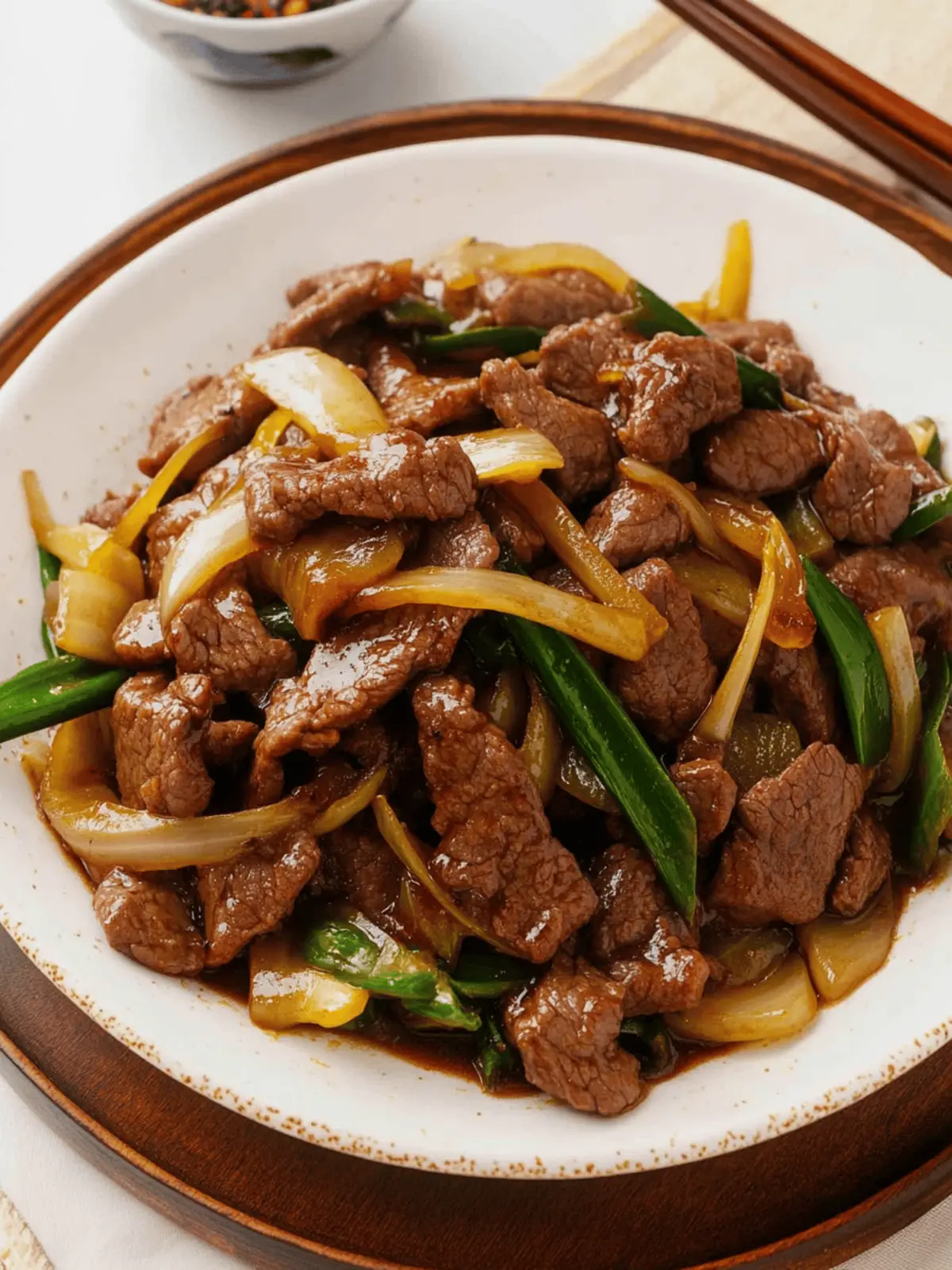 Beef and Onion Stir Fry