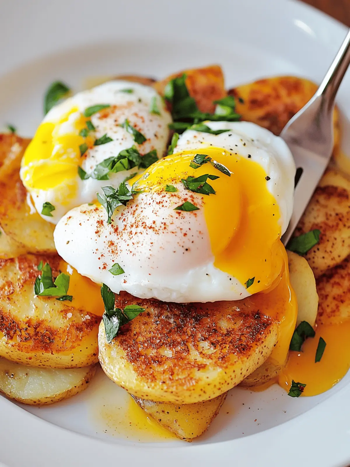 Spanish Poached Eggs with Paprika Potatoes