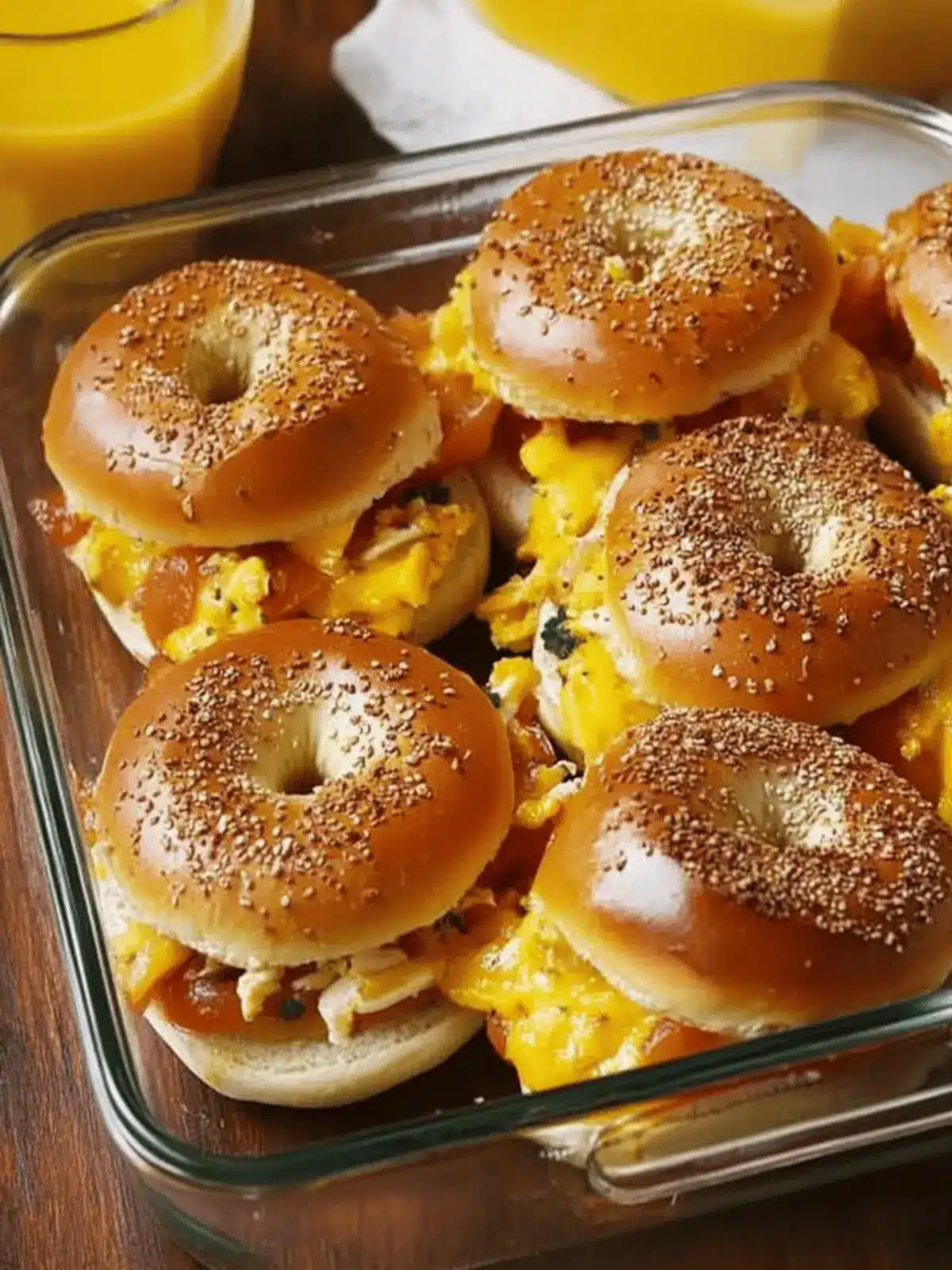 Bagel Breakfast Sliders