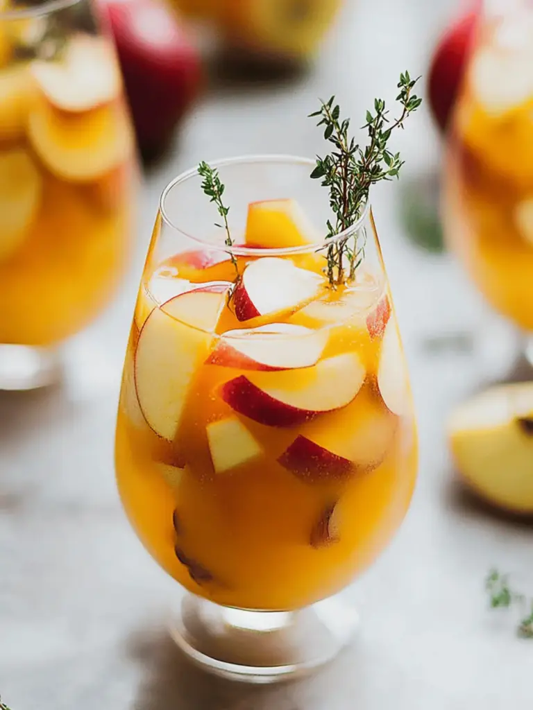 Apple Cider Sangria with Prosecco