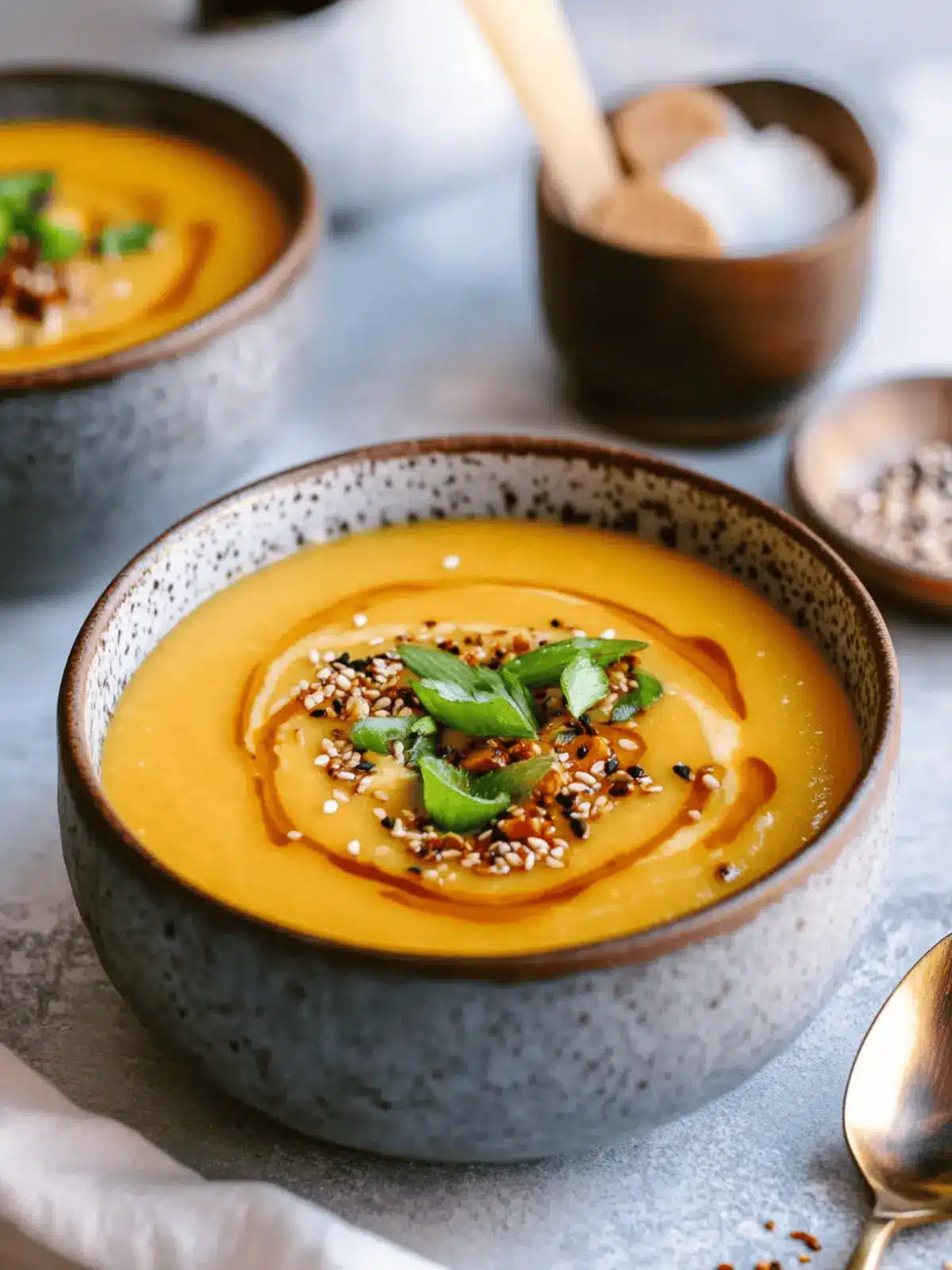 Slow Cooker Butternut Squash and Sweet Potato Soup with Miso