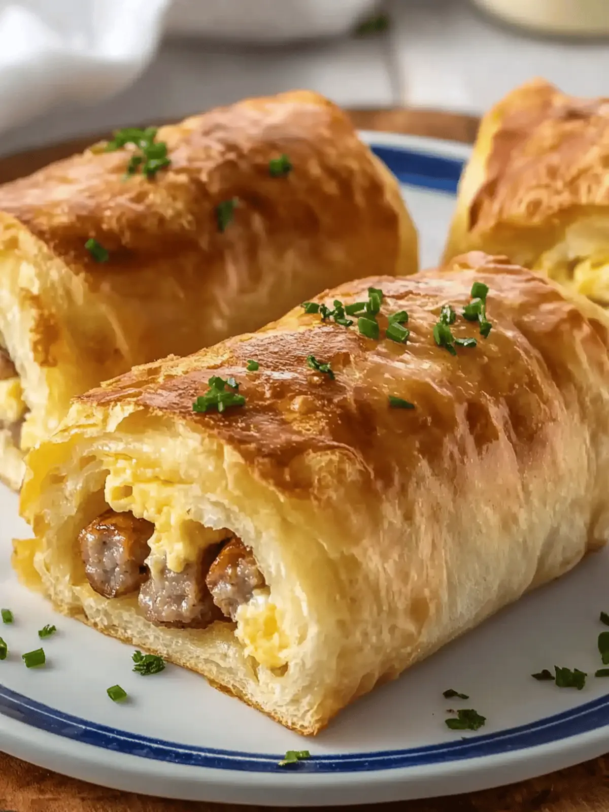 Sausage Egg Breakfast Rolls