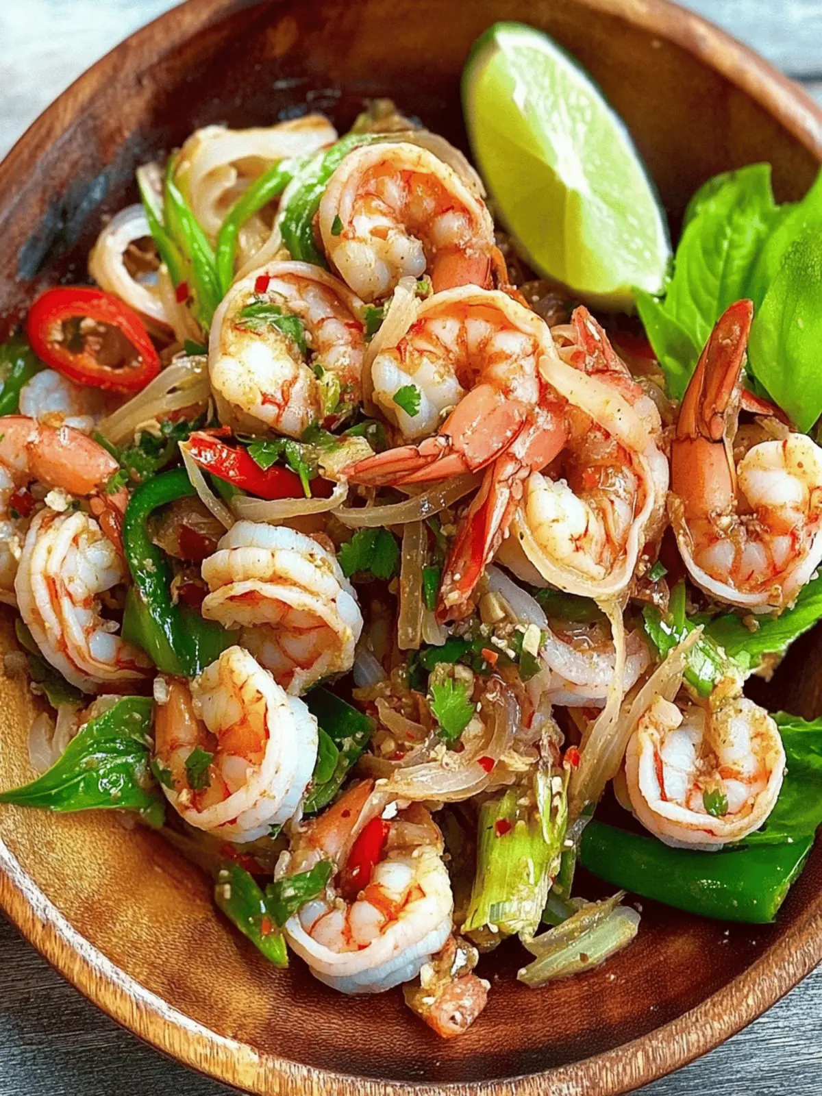 Spicy Thai Shrimp Salad (Pla Goong)