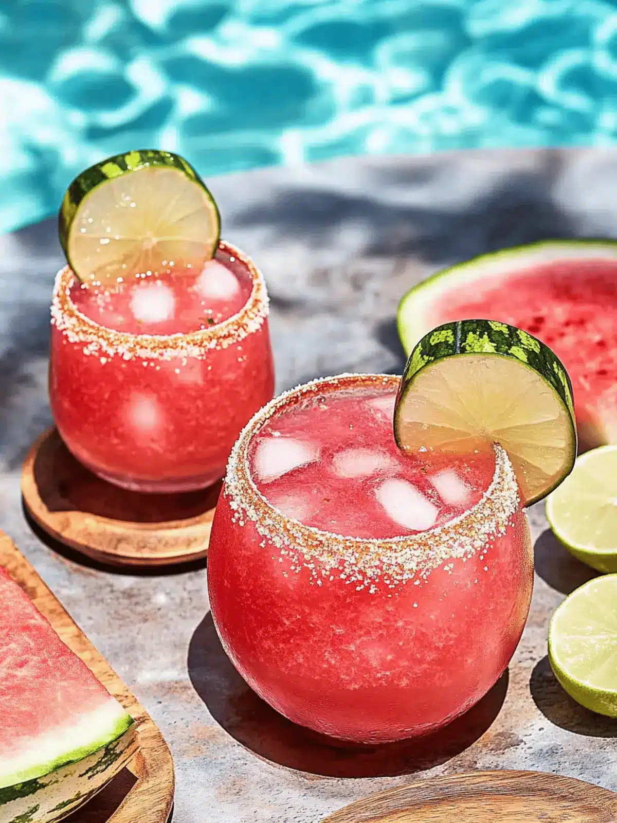 Watermelon Elderflower Margaritas
