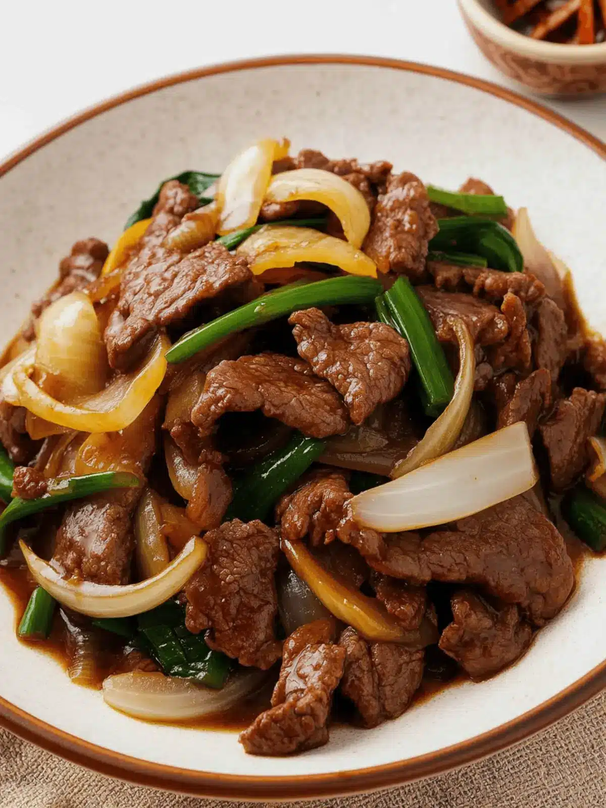 Beef and Onion Stir Fry