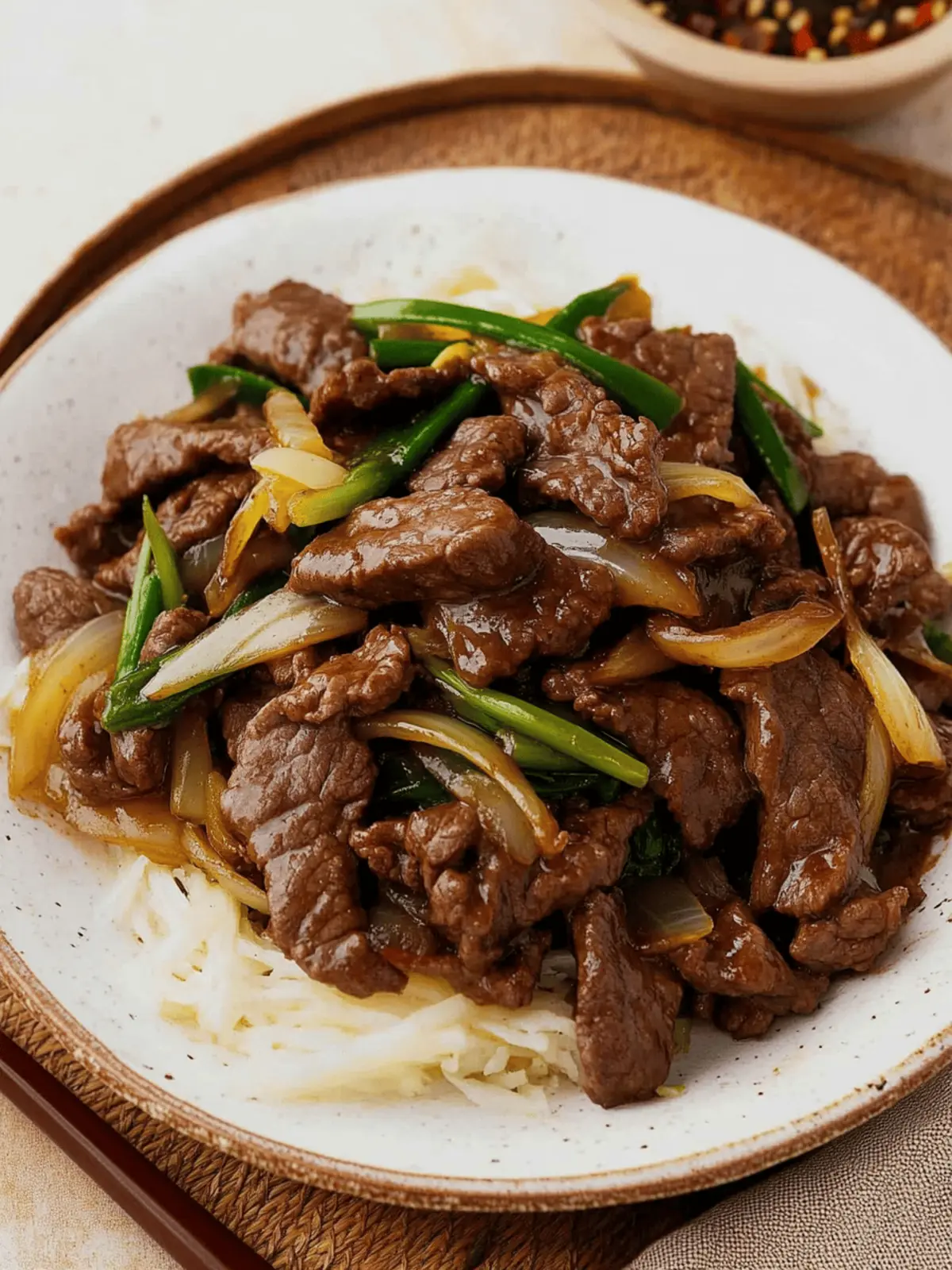 Beef and Onion Stir Fry