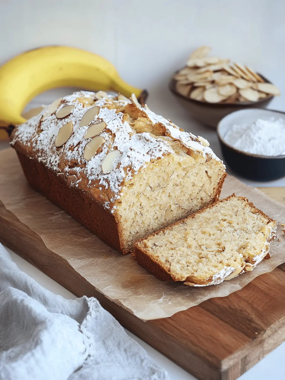 Almond Croissant Banana Bread
