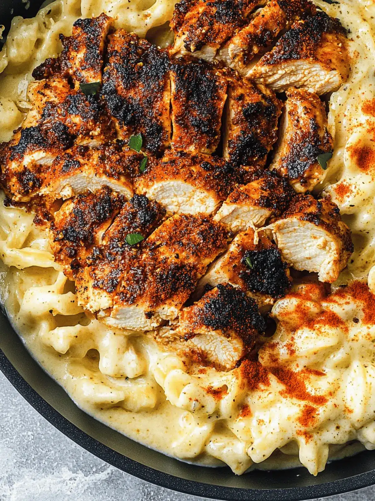 Blackened Cajun Chicken Alfredo