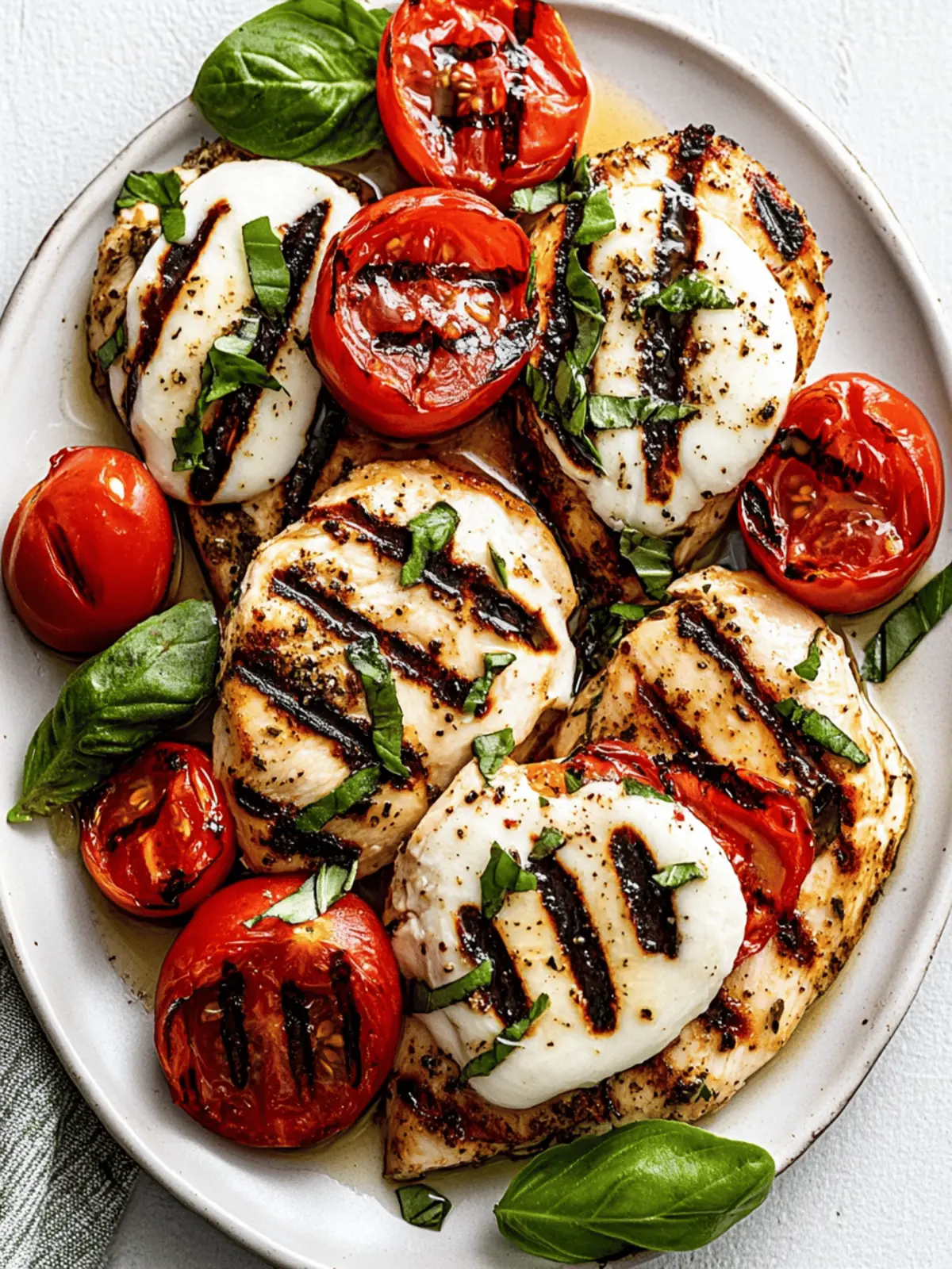 Grilled Chicken Caprese (or Stovetop)