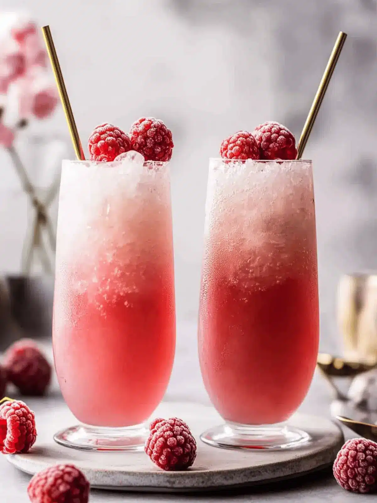 Raspberry Lychee Gin Spritz