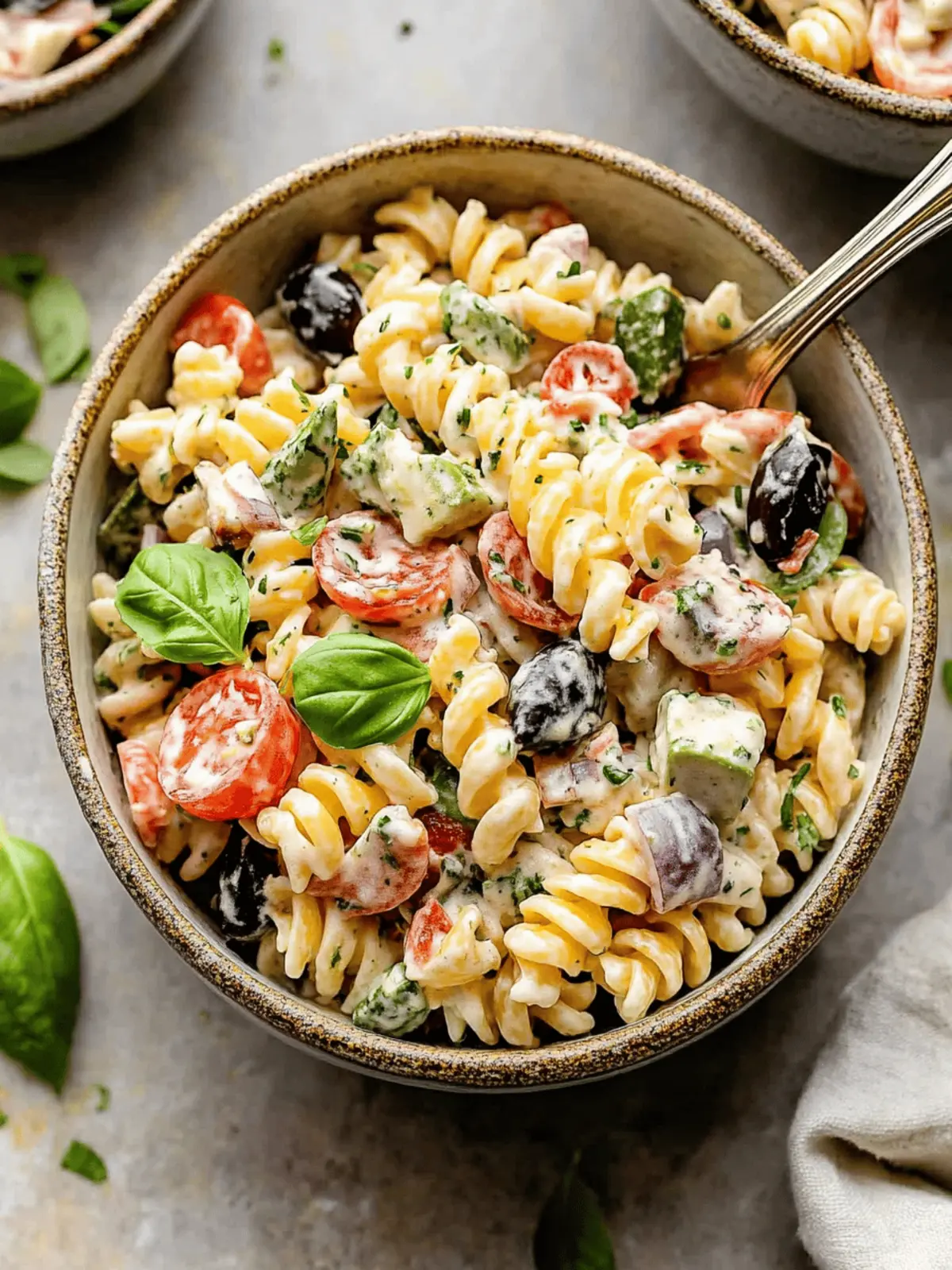 Creamy Italian Pasta Salad