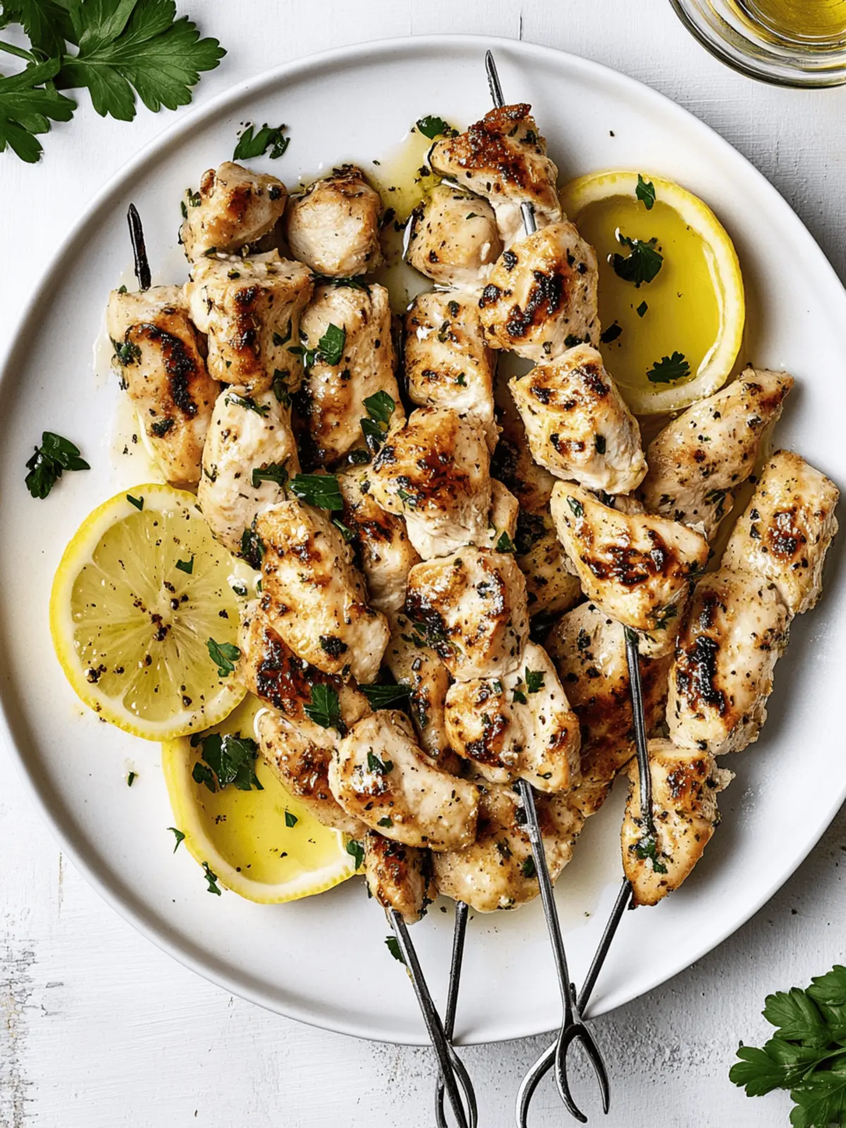 Chicken Spiedini With Lemon Butter Sauce