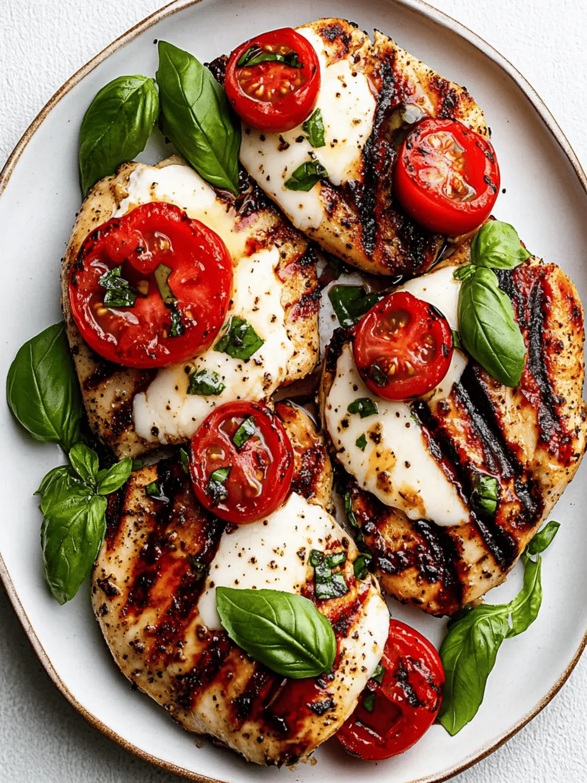 Grilled Chicken Caprese (or Stovetop)