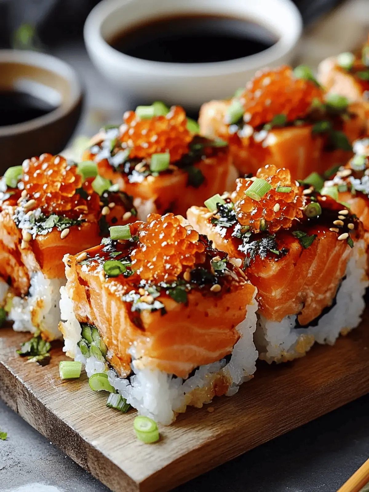 Easy Spicy Salmon Sushi Bake