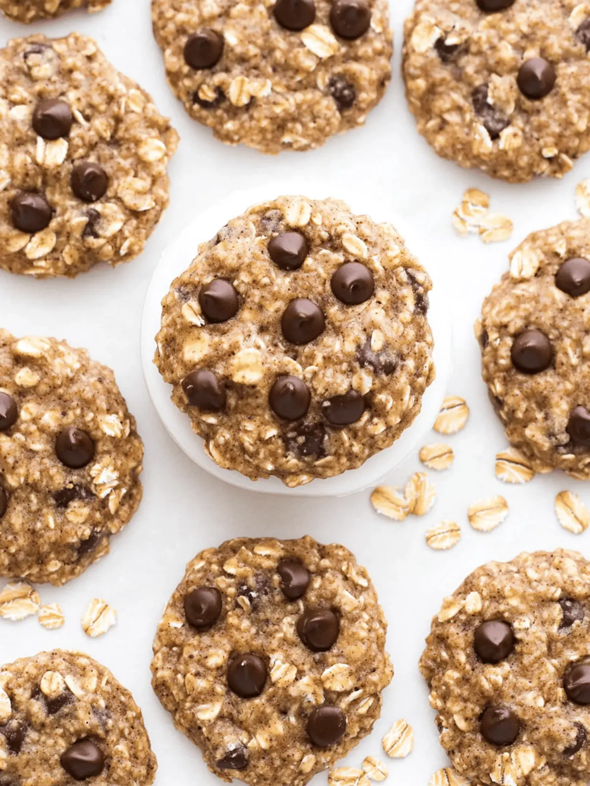 Banana Oatmeal High Protein Breakfast Cookies