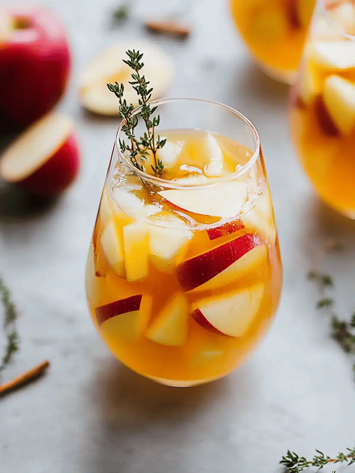 Apple Cider Sangria with Prosecco