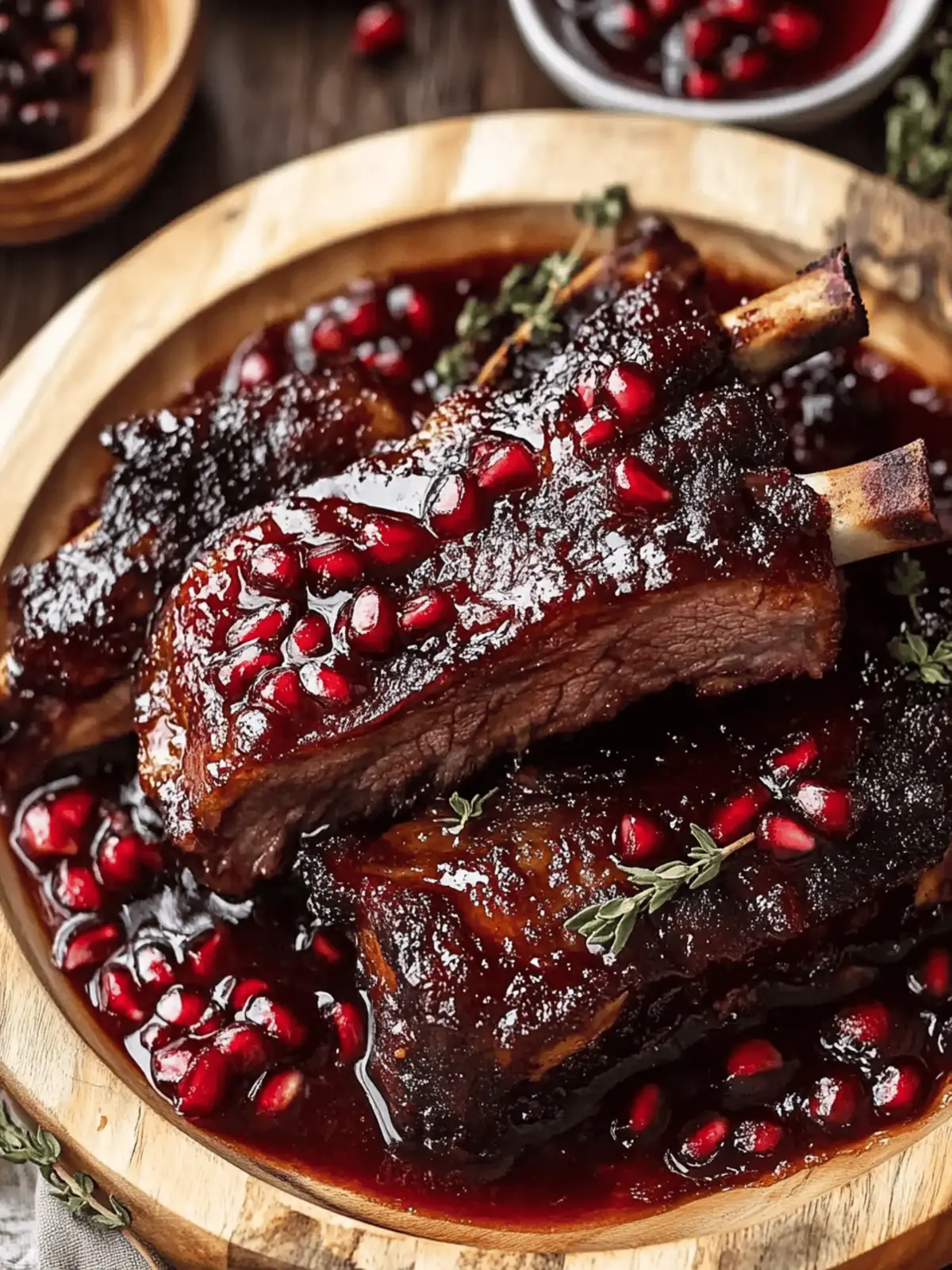 Pomegranate Braised Short Ribs