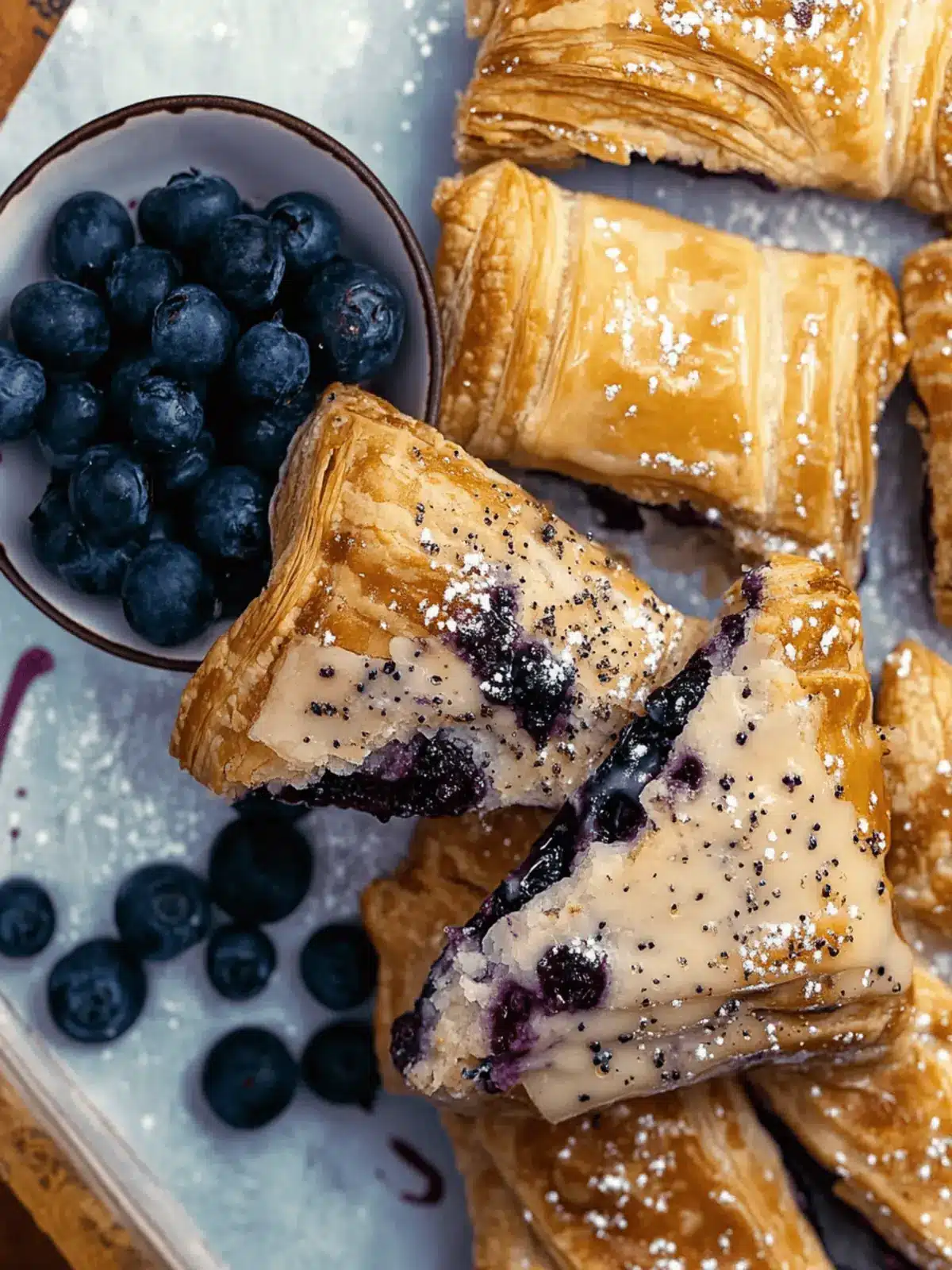 Easy Homemade Blueberry Toaster Strudels