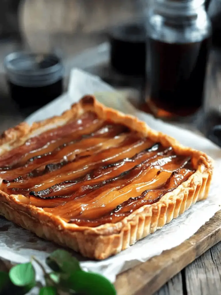 Bacon Tart with Pumpkin and Maple
