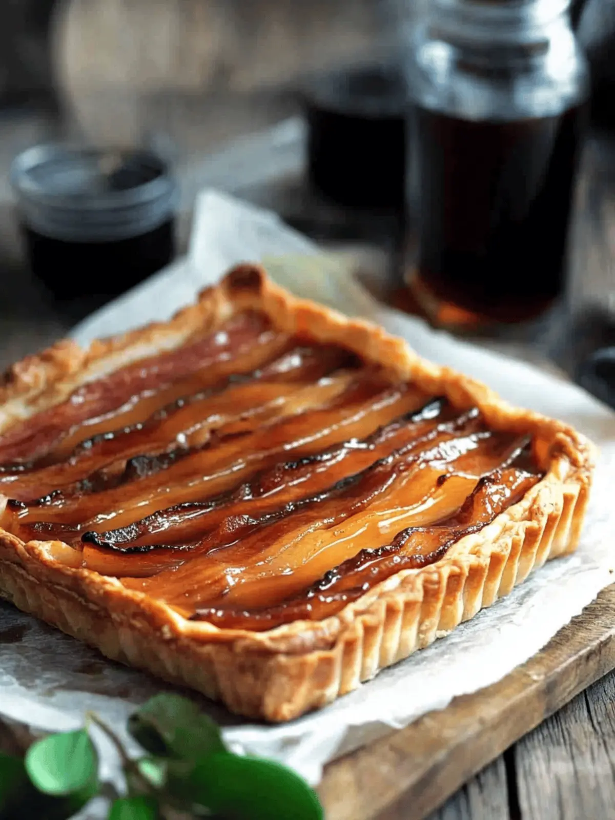 Bacon Tart with Pumpkin and Maple