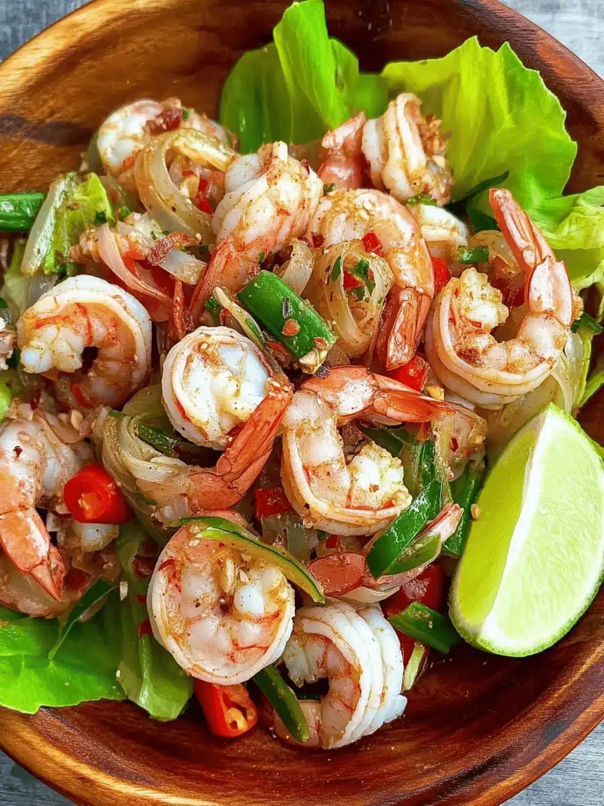 Spicy Thai Shrimp Salad (Pla Goong)