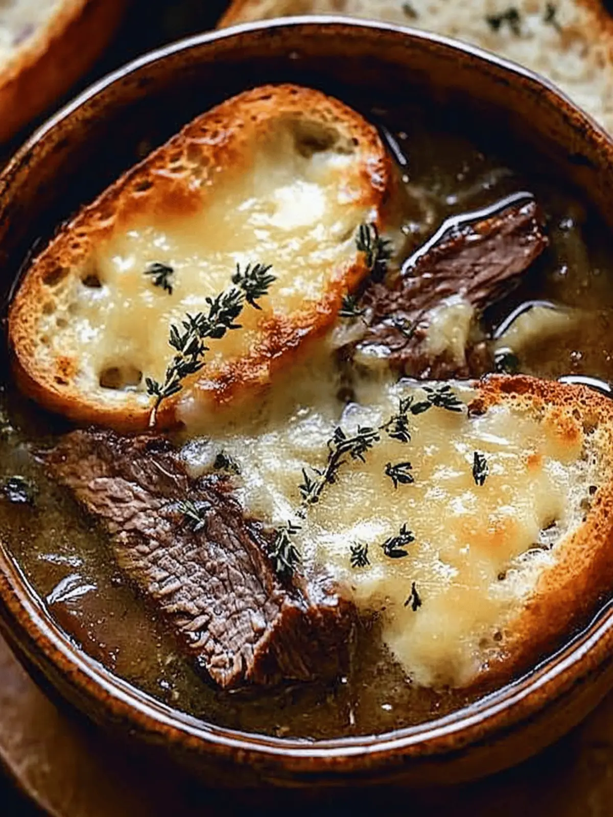 French Onion Beef Short Rib Soup
