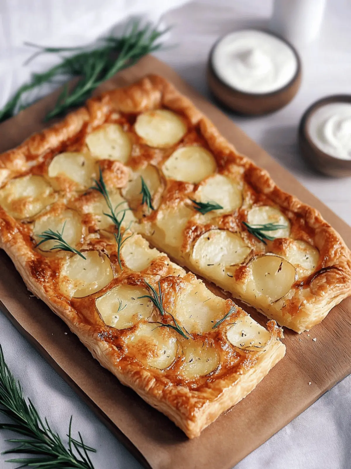 Puff Pastry Potato Tart