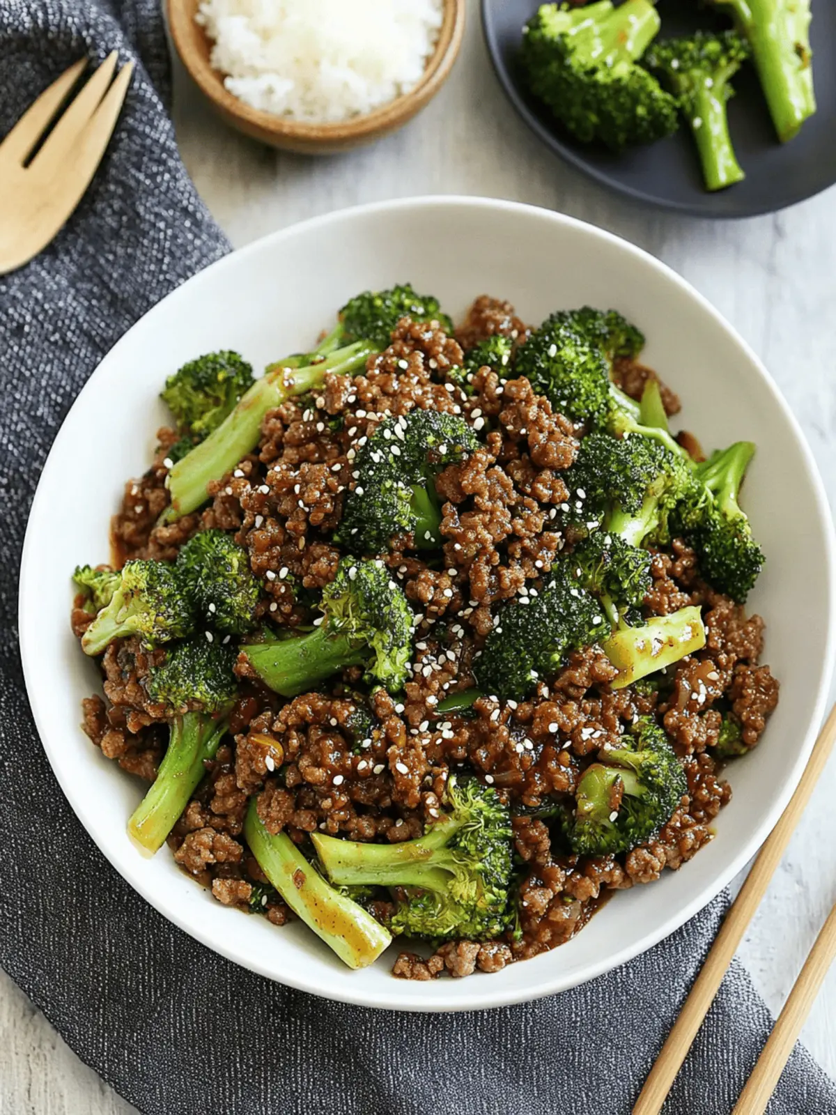 Easy Ground Beef and Broccoli Stir Fry