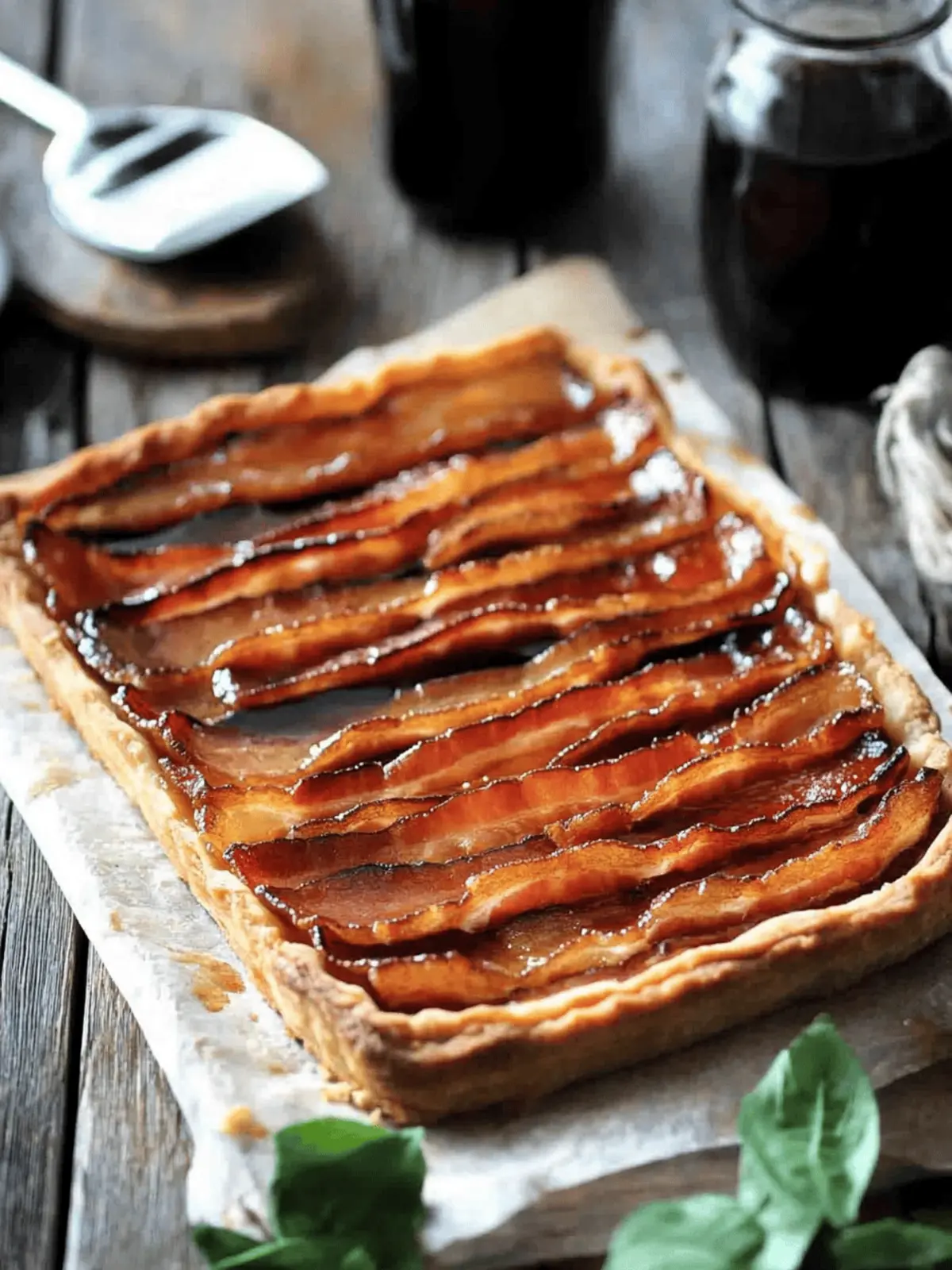 Bacon Tart with Pumpkin and Maple