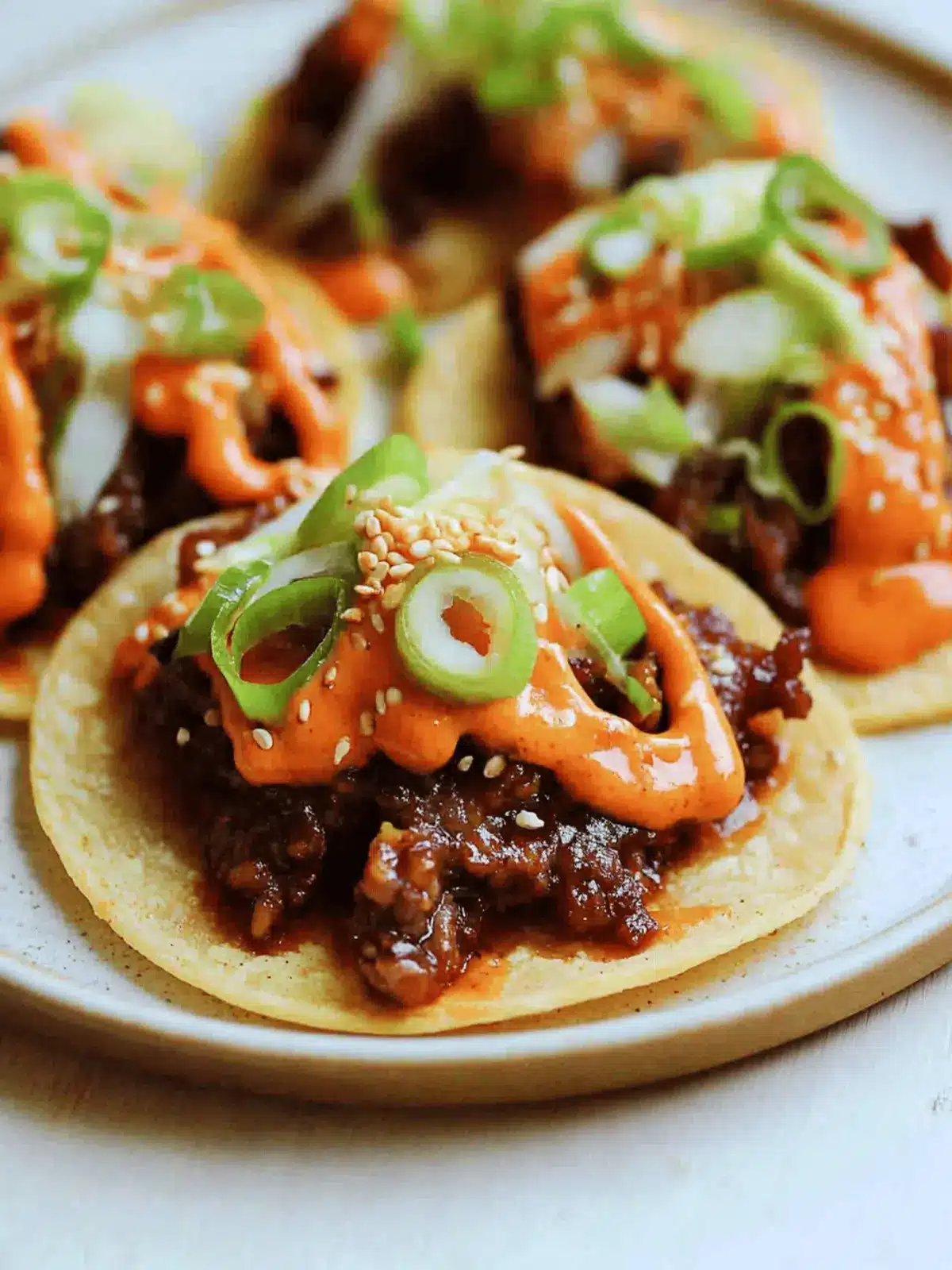 Bulgogi Beef Smashburger Tacos