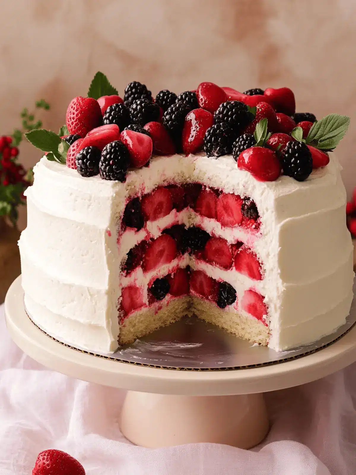 Berry Chantilly Cake