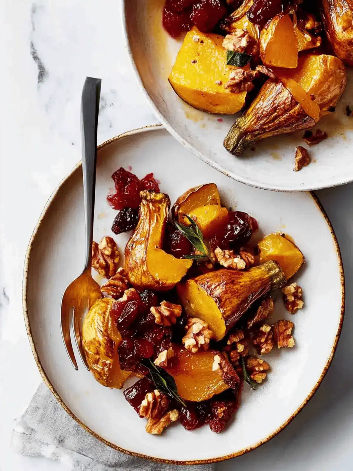 Cranberry Walnut Roasted Acorn Squash