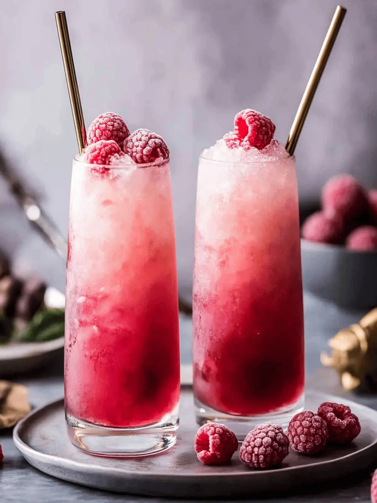 Raspberry Lychee Gin Spritz