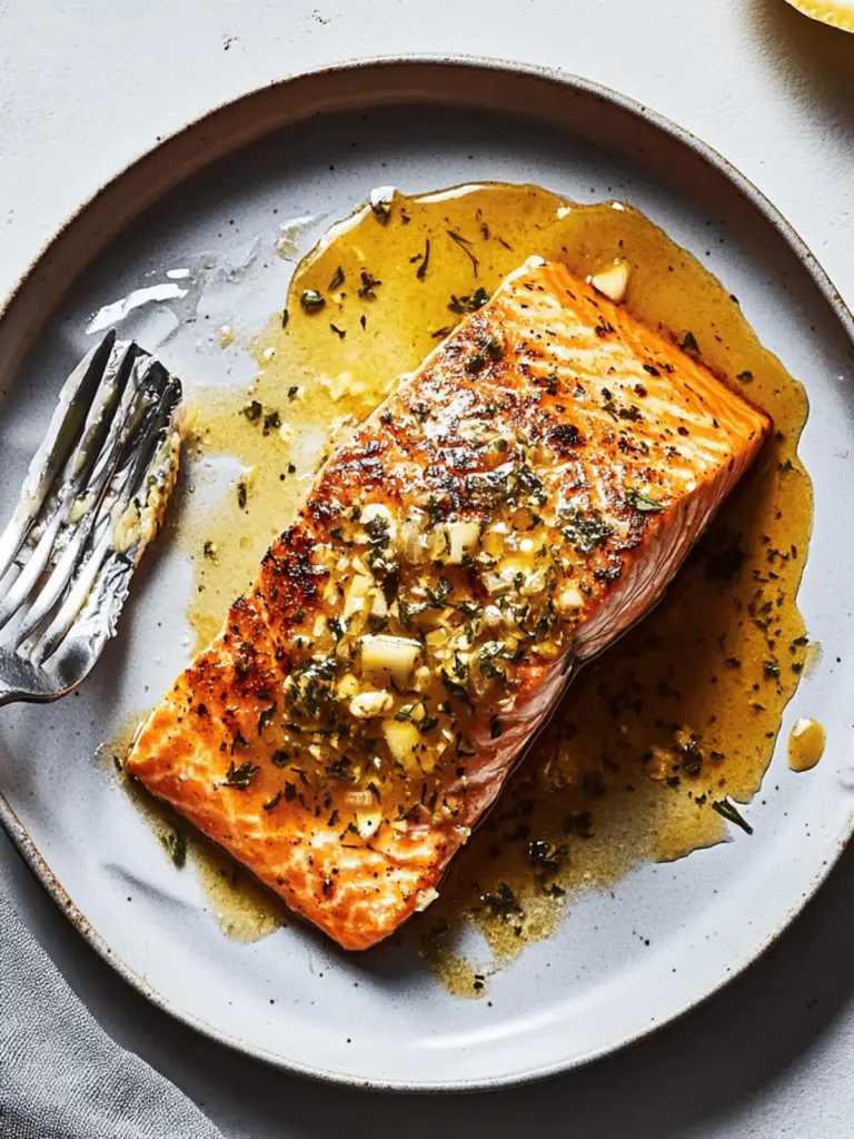 Grilled Salmon in Foil With Lemon-Garlic-Herb Butter