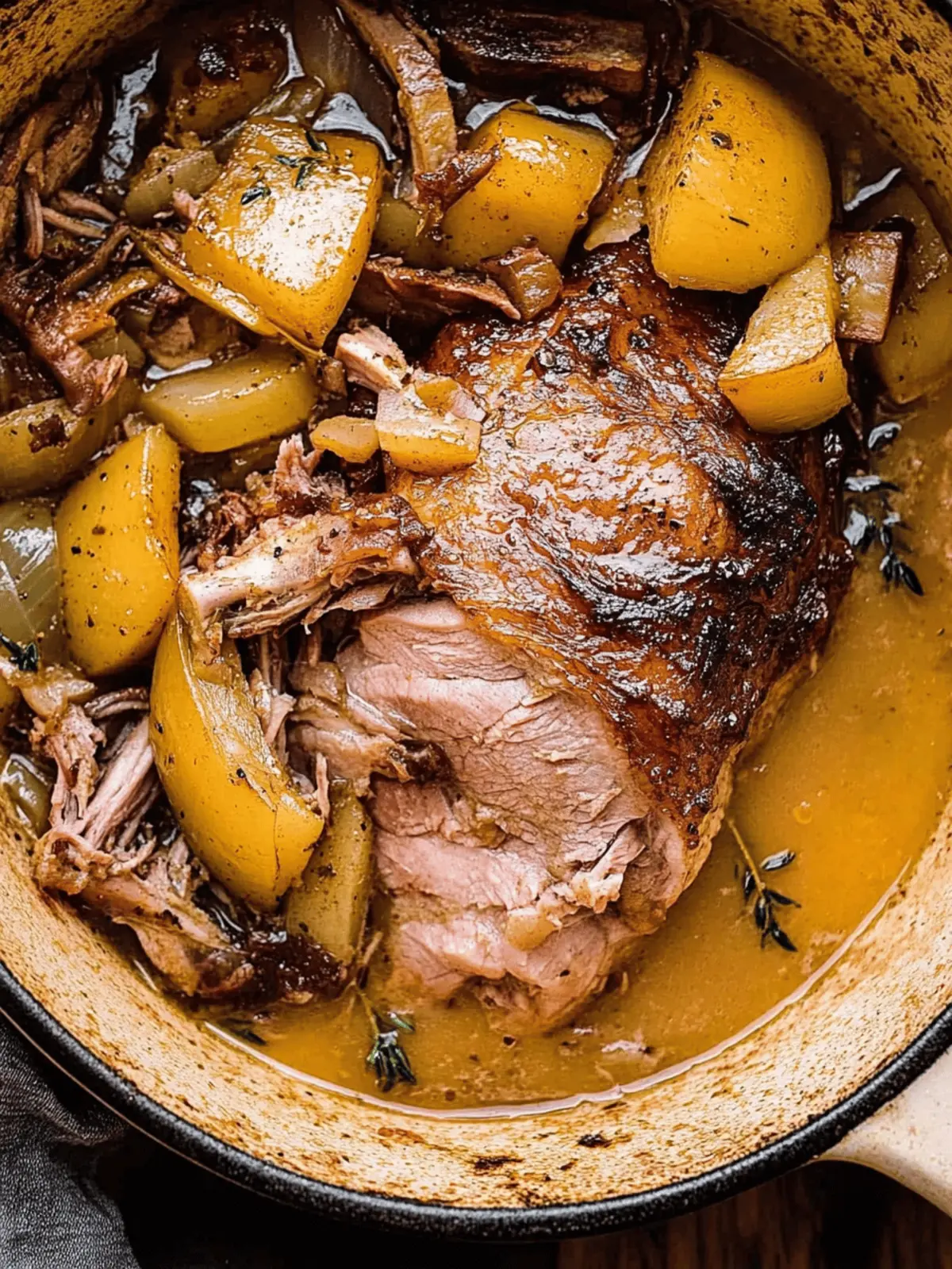 Apple Cider Braised Pork Shoulder