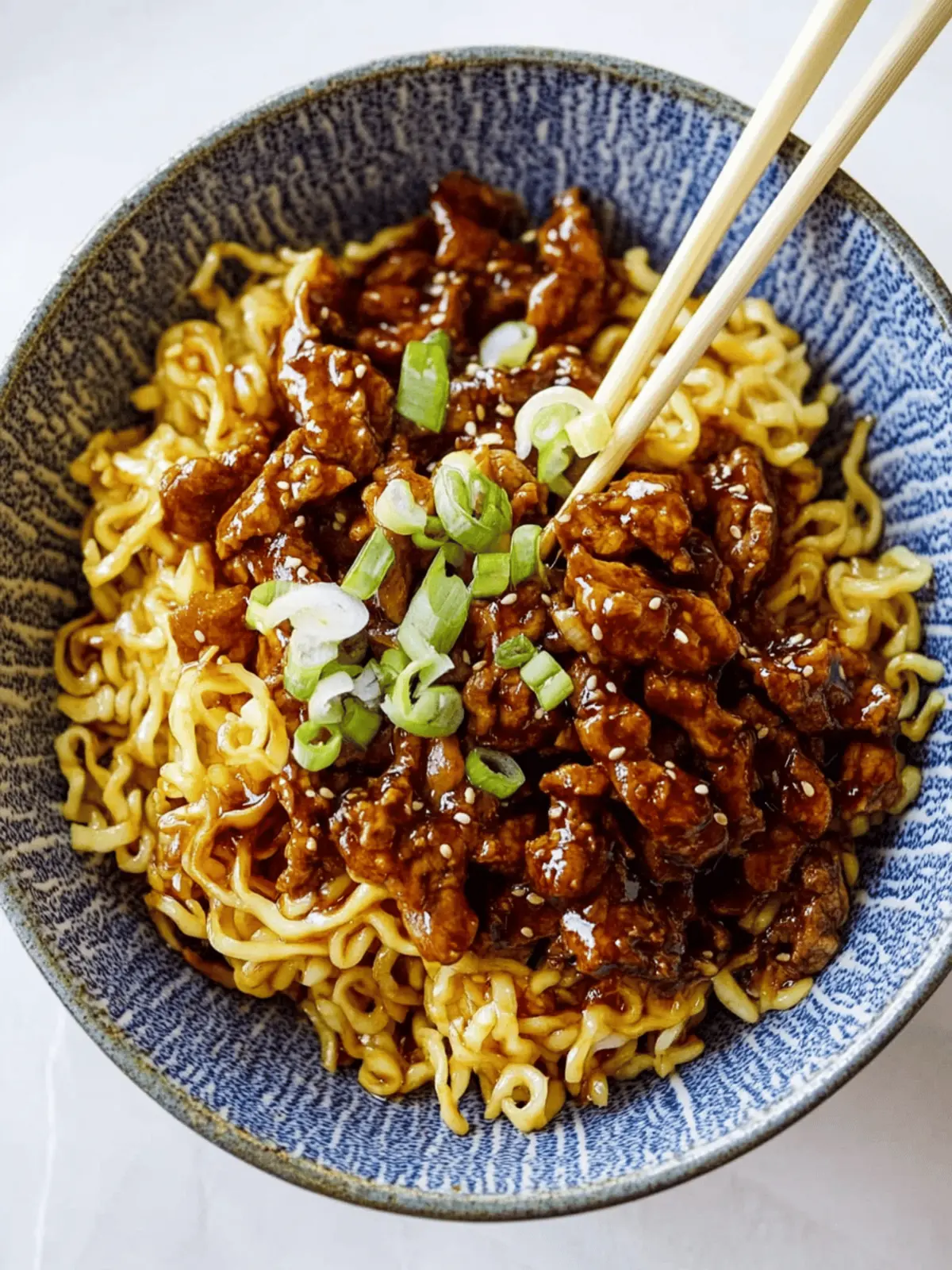 Honey Soy Crispy Beef and Noodles