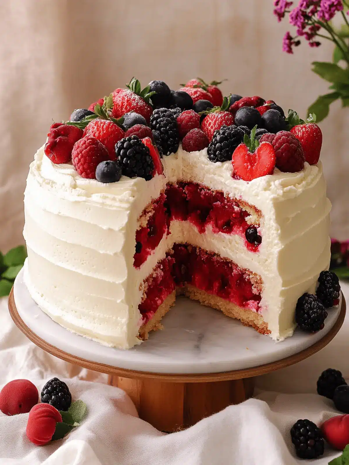 Berry Chantilly Cake