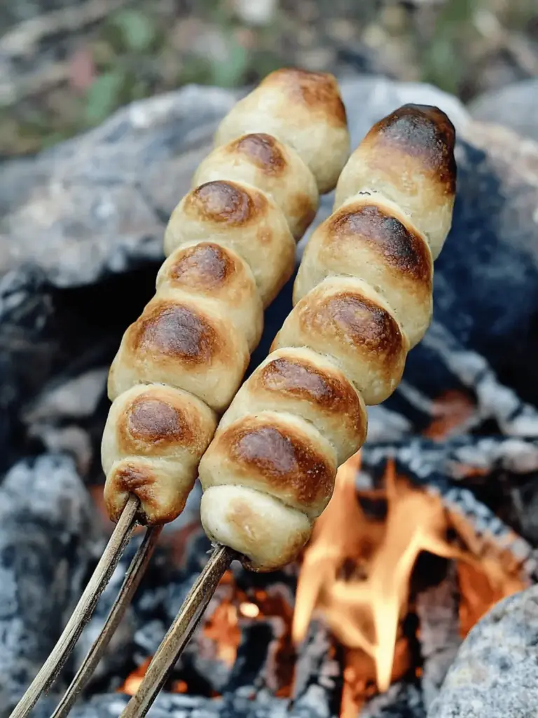 Fluffy Campfire Bread