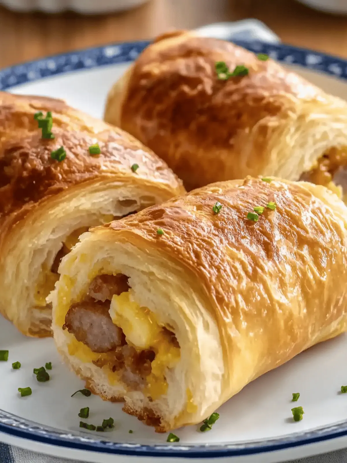 Sausage Egg Breakfast Rolls